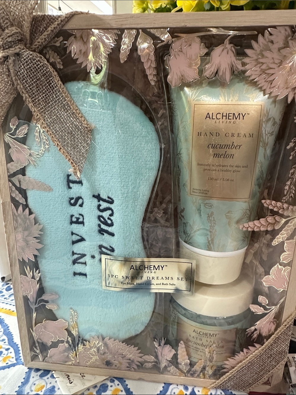 Alchemy Cucumber Melon 3 piece Gift Set in Aqua